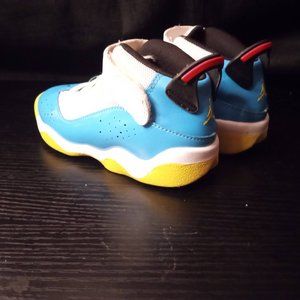 Nike Jordan 6 Rings White/Light Blue Fury-Cyber TD Toddler Size 9c CK0033 100